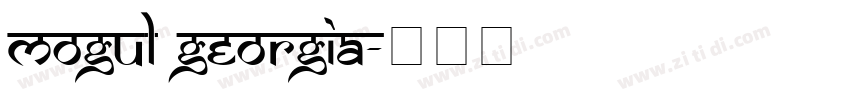 Mogul Georgia字体转换